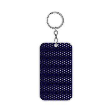 Blue and Yellow  Dots Keychain
