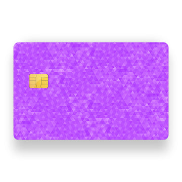 Lavender Abstractive Angles Debit Card Skin