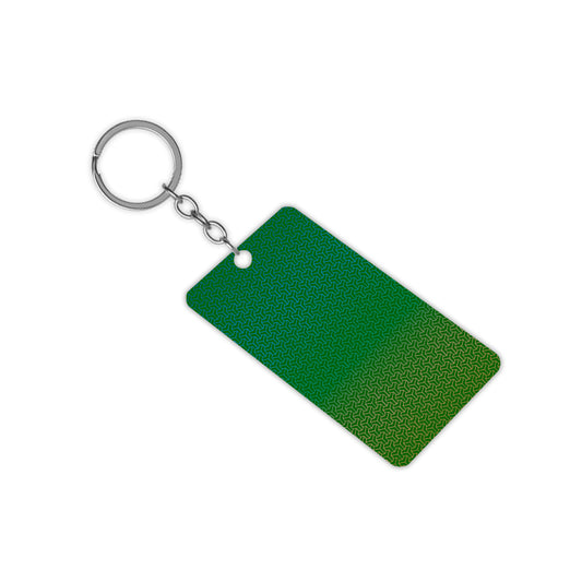 Green Pattern Keychain