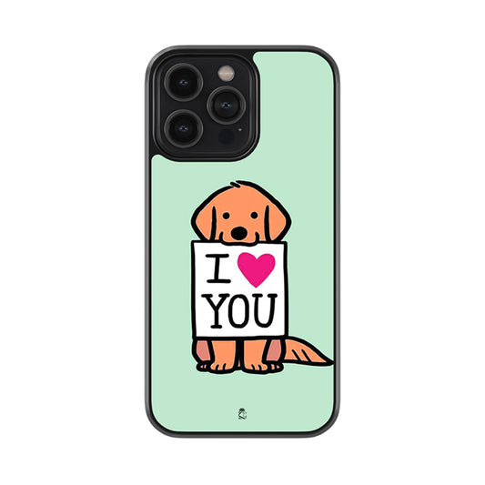 I Love You Glossy Metal Case