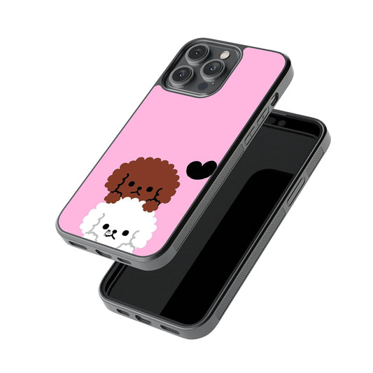 Bichon Frise Duo Glossy Metal Case