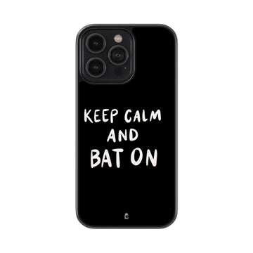 Keep Calm And Bat On Glossy Metal Case