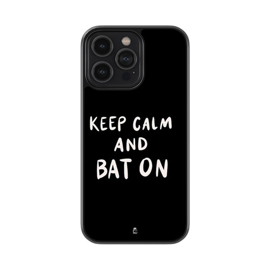 Keep Calm And Bat On Glossy Metal Case