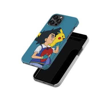 Cute Ash and Pikachu Slim Hard Case