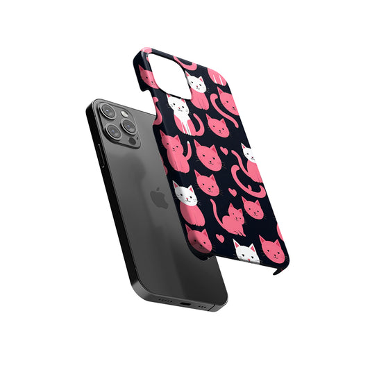 Happy Pink Cats Slim Hard Case
