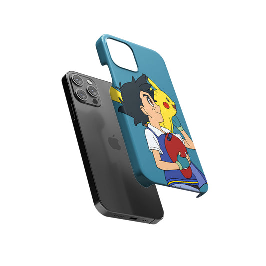 Cute Ash and Pikachu Slim Hard Case