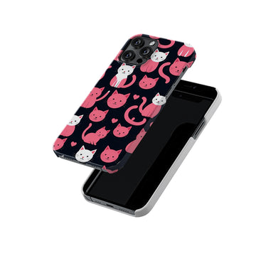Happy Pink Cats Slim Hard Case