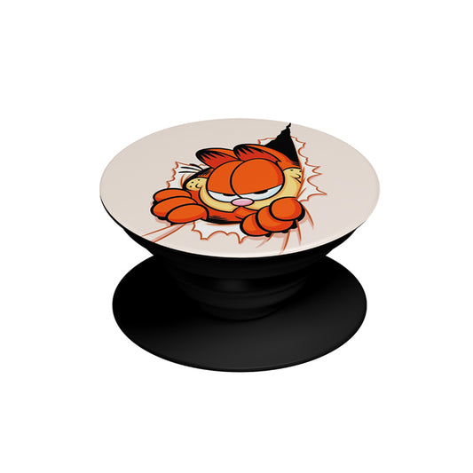 Crazy Garfield Fan Art Pop Socket