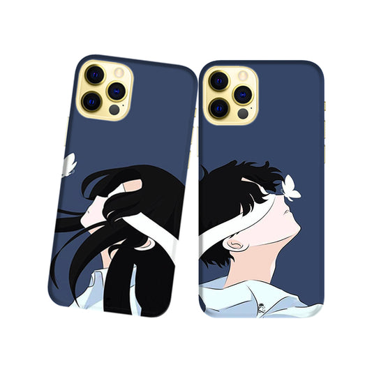 Blind Love Slim Hard Couple Phone Case