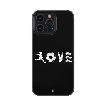 Football Love Glossy Metal Case