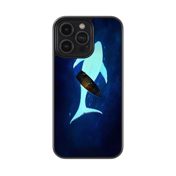 Voyagers With Whale Glossy Metal Case