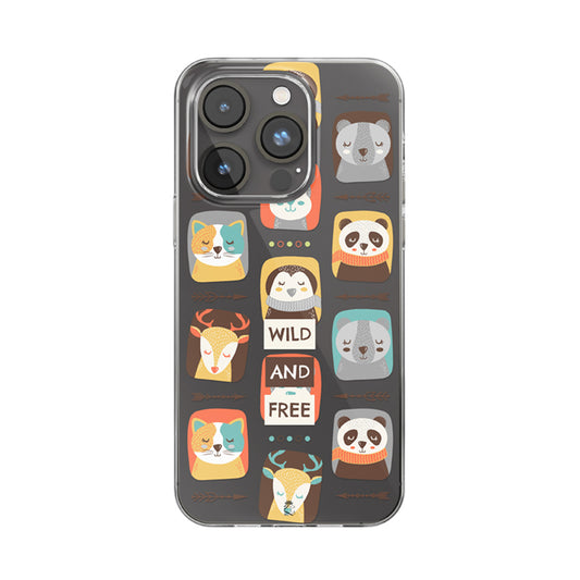 Wild And Free Clear Silicone Case