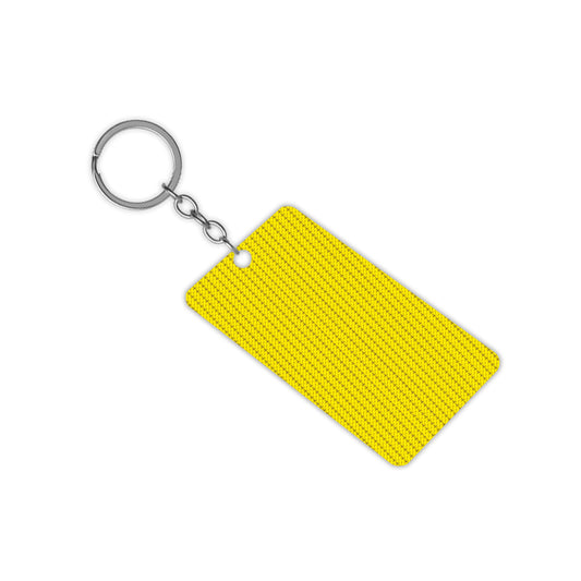 Yellow Illusionate Pattern Keychain