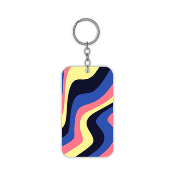 Wavy Swirl Keychain