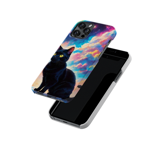 Cute Black Cat Slim Hard Case