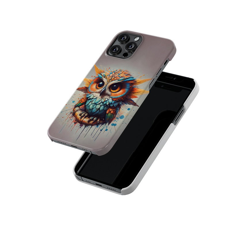 Colourful Owl Slim Hard Case