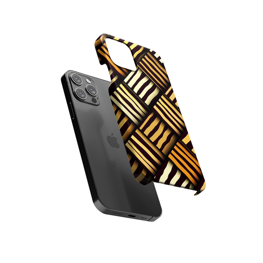 Basket Weave Pattern Slim Hard Case