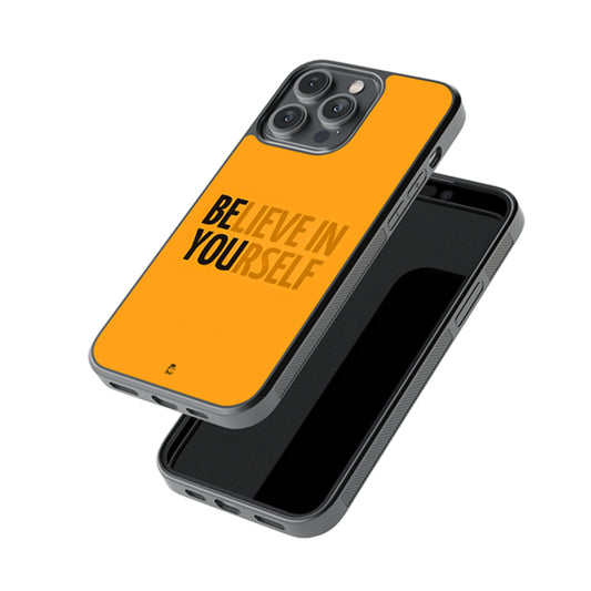 Believe In Yourself Glossy Metal Case