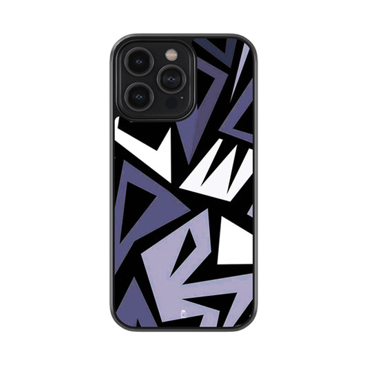 Grey Abstract Glossy Metal Case