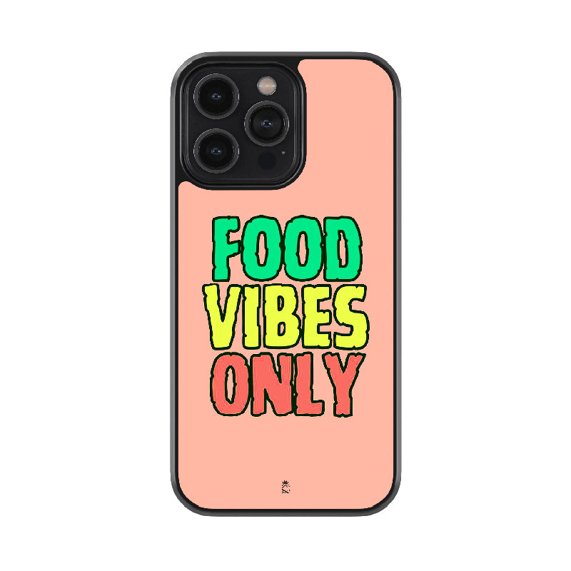 Food Vibes Only Glossy Metal Case