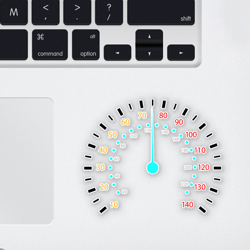 Speed Limit Laptop Sticker