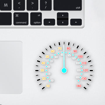 Speed Limit Laptop Sticker