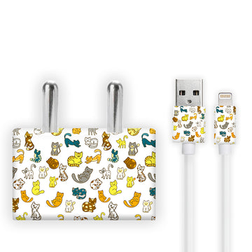Playful cats Charger Skin