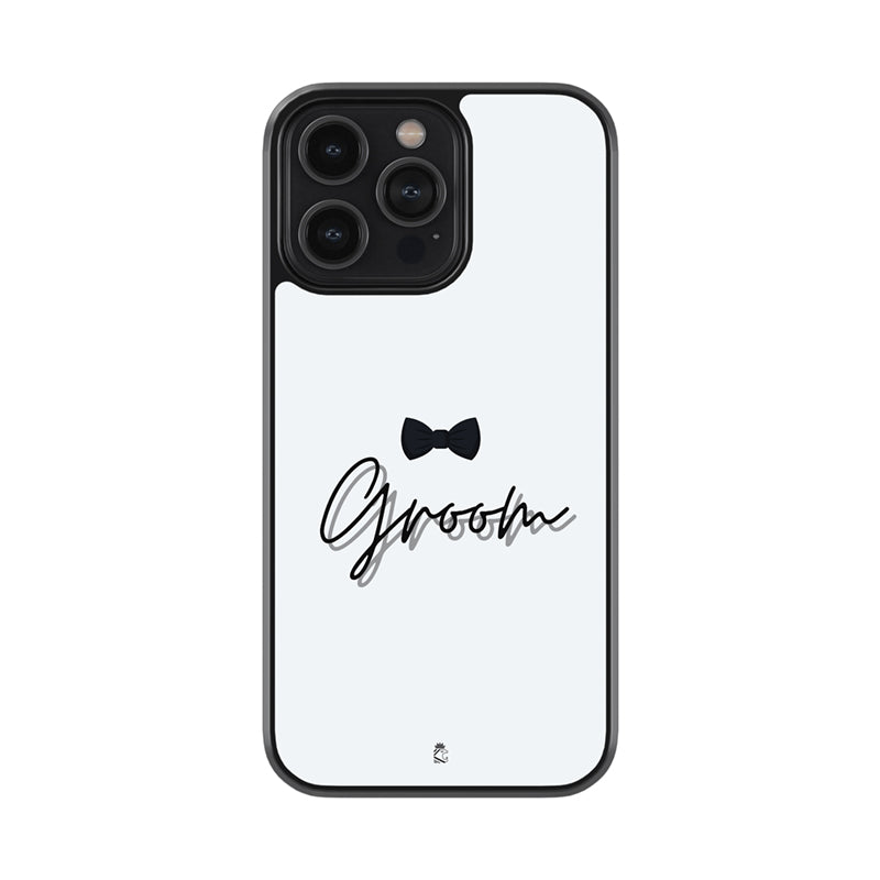 Bow Tie Groom Glossy Metal Case