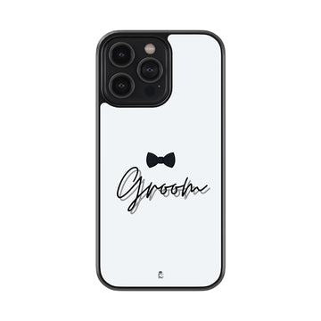 Bow Tie Groom Glossy Metal Case