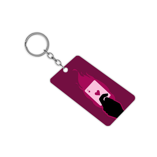 Flame Cards Keychain
