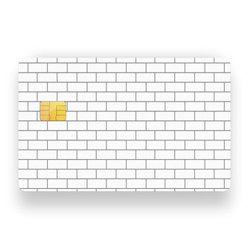 White Brick Wall Debit Card Skin