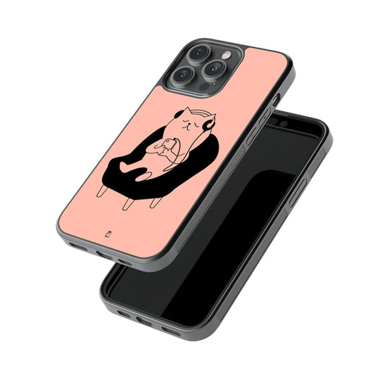 Music Cat Glossy Metal Case