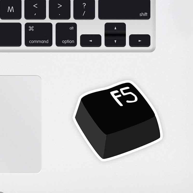 Refresh & Restart Laptop Sticker