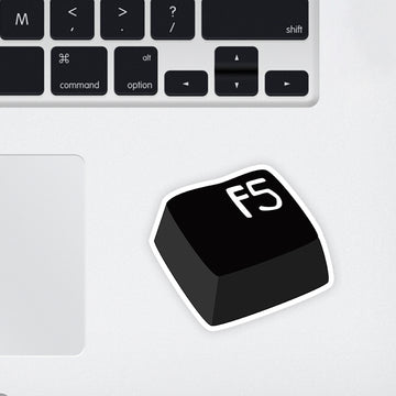 Refresh & Restart Laptop Sticker