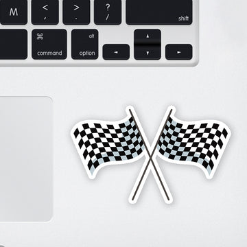 Winning Flag Laptop Sticker