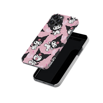 Cute Kuromi Pattern Slim Hard Case