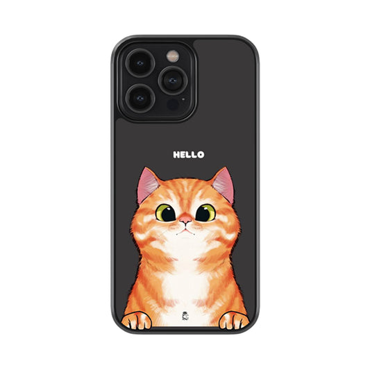 Hello It's Puss Glossy Metal Case