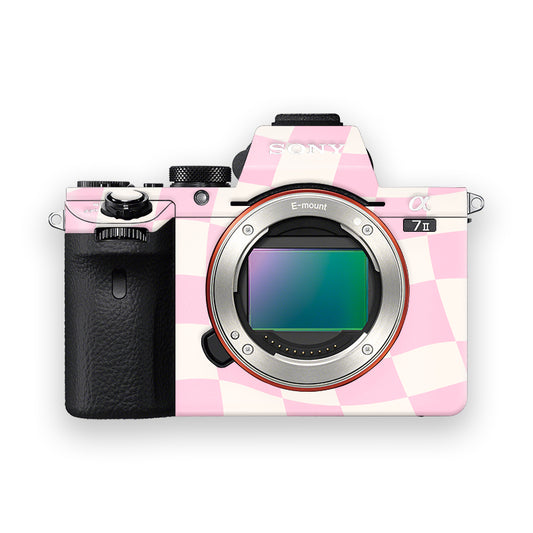 Checkered Y2K Pink Camera Skin