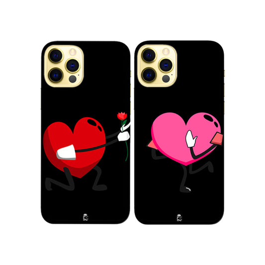 Love Me Back Slim Hard Couple Phone Case