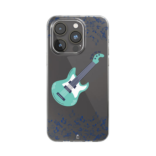 Guitar Love Clear Silicone Case