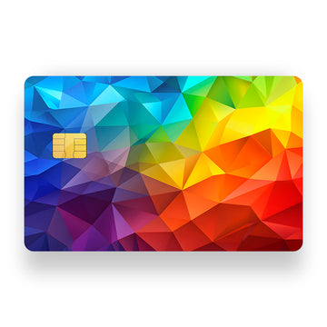 Colourful Prisms Debit Card Skin