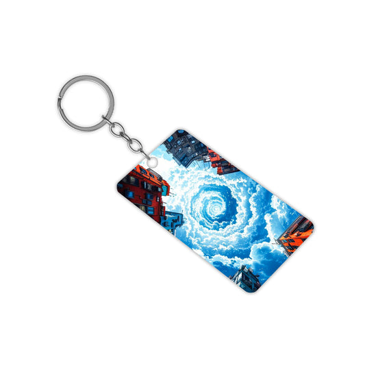 Deep Blue Sky Keychain