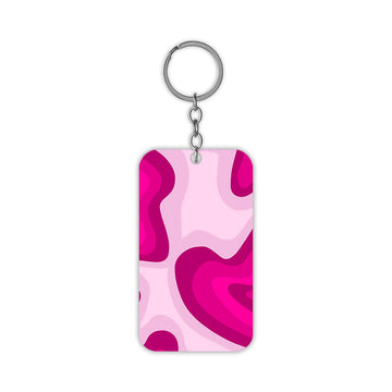 Purple Waves Keychain