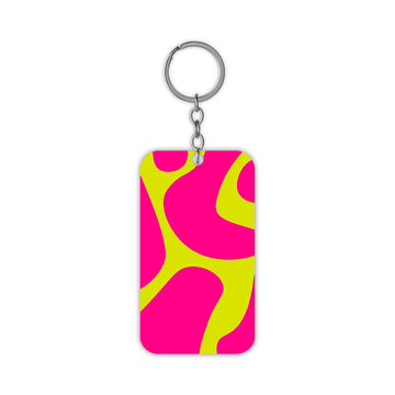 Magenta Waves Keychain