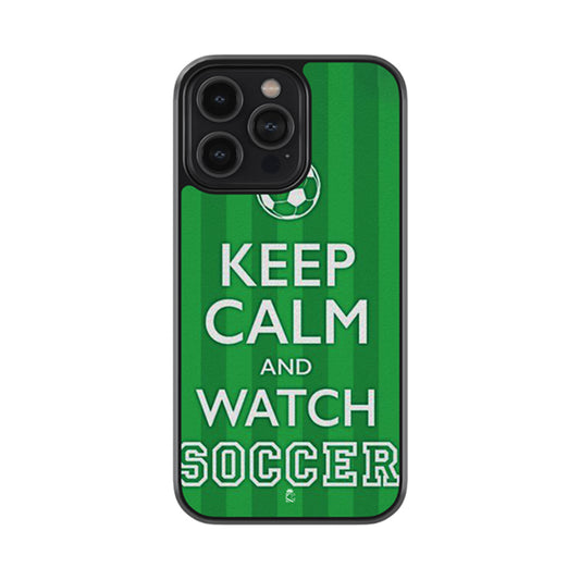 Keep Calm And Watch Soccer Glossy Metal Case