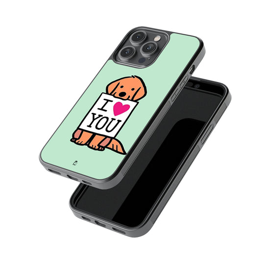 I Love You Glossy Metal Case