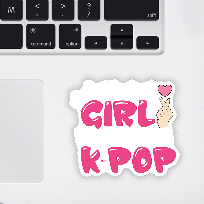 Girl K-Pop Laptop Sticker