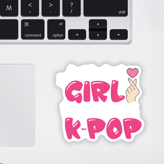 Girl K-Pop Laptop Sticker