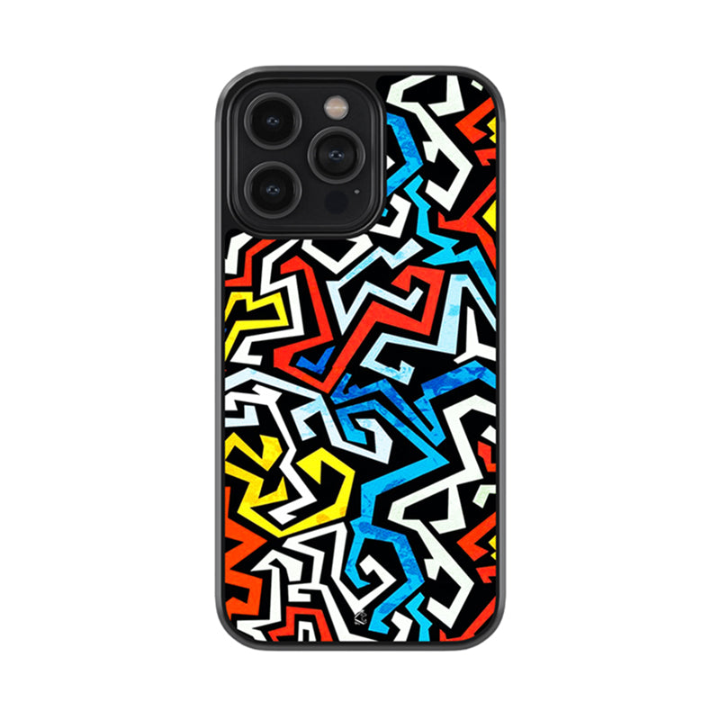 Doodle Of Abstract Glossy Metal Case