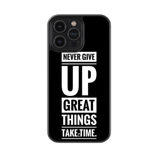 Great Things Take Time Glass Case